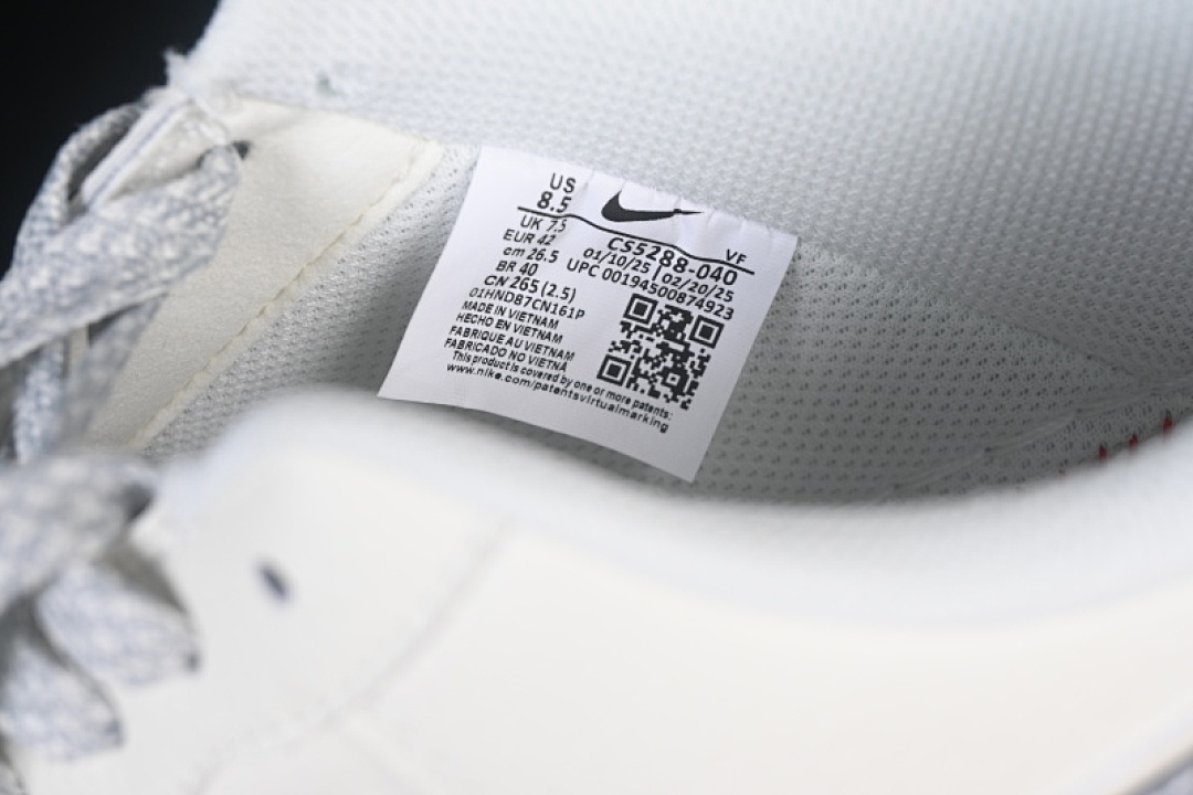 Nike [CS5288-040]-[AIR FORCE 1 07 LOW CASUAL SNEAKERS LIGHT GRAY/WHITE]-[WOMAN:36-39]-[MAN:40-45] - Image 5