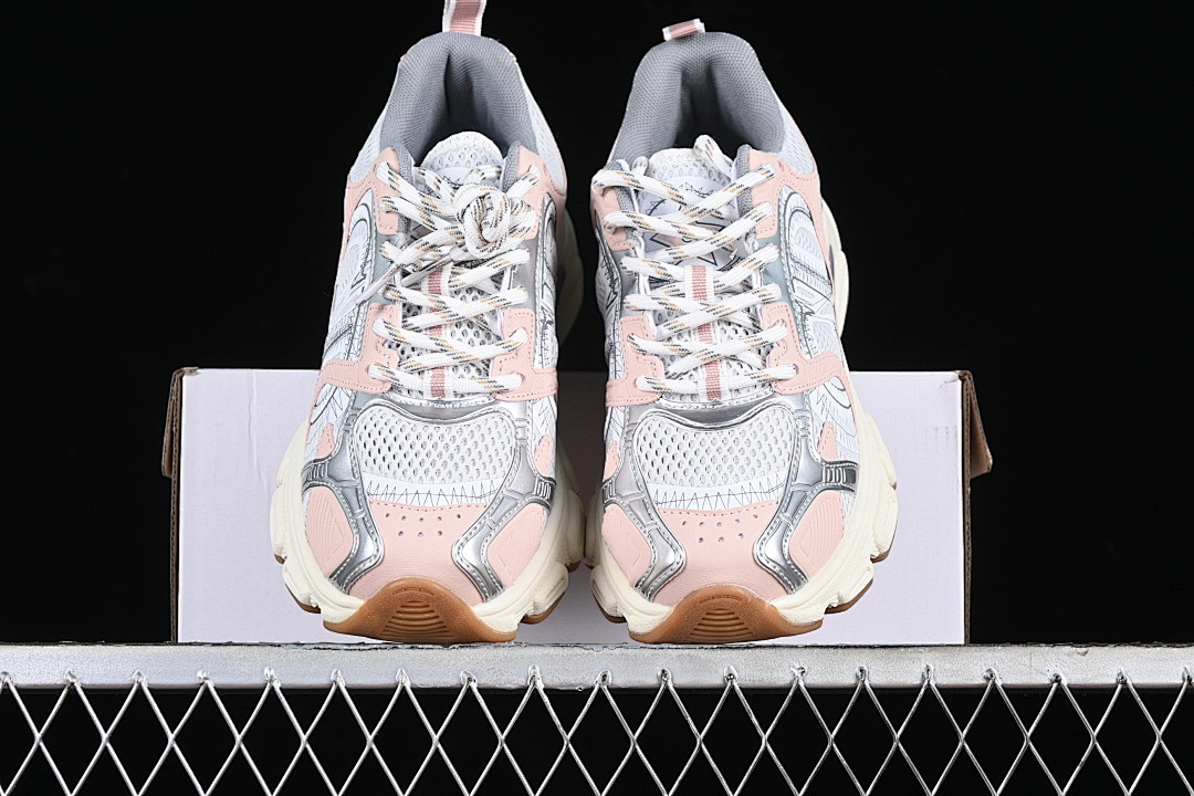 On Running [ROUND TOED LACE UP CASUAL SPORTS RUNNING SHOES WHITE/PINK/SILVER]-[WOMAN:36-39]-[MAN:40-45] - Image 8