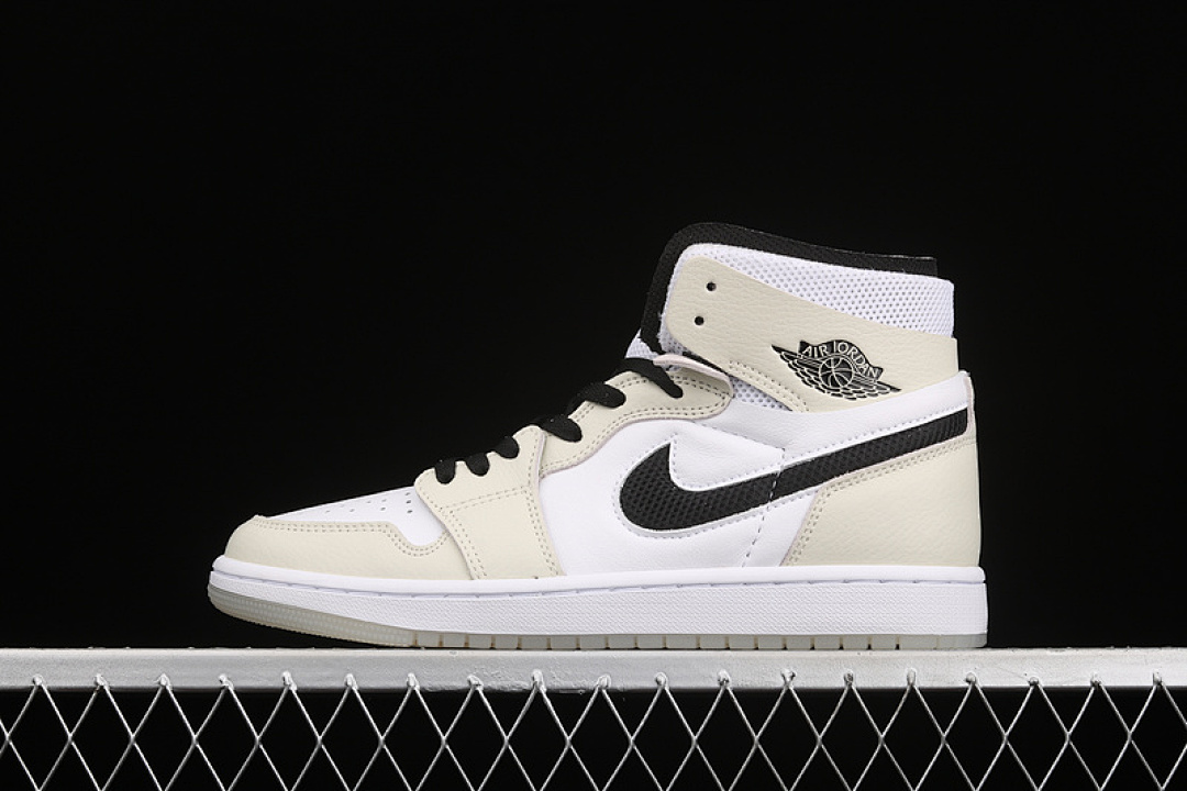 Jordan AIR Jordan 1 HIGH ZOOM COMFORT LIGHT BONE SEA GLASS/BLACK/WHITE/SAIL · CT0979-002, photo 1