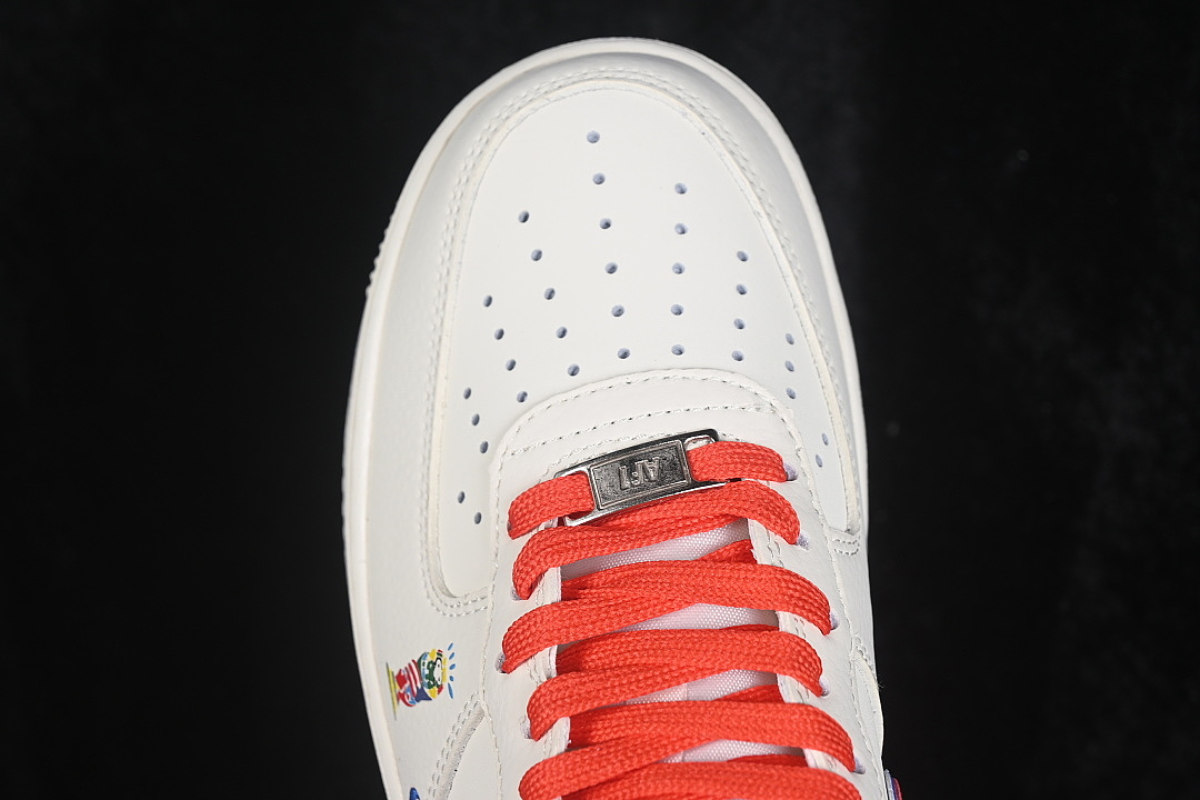 Nike [DD1982-368]-[AIR FORCE 1 07 LOW CASUAL SNEAKERS RED/WHITE]-[WOMAN:36-39]-[MAN:40-45] - Image 9