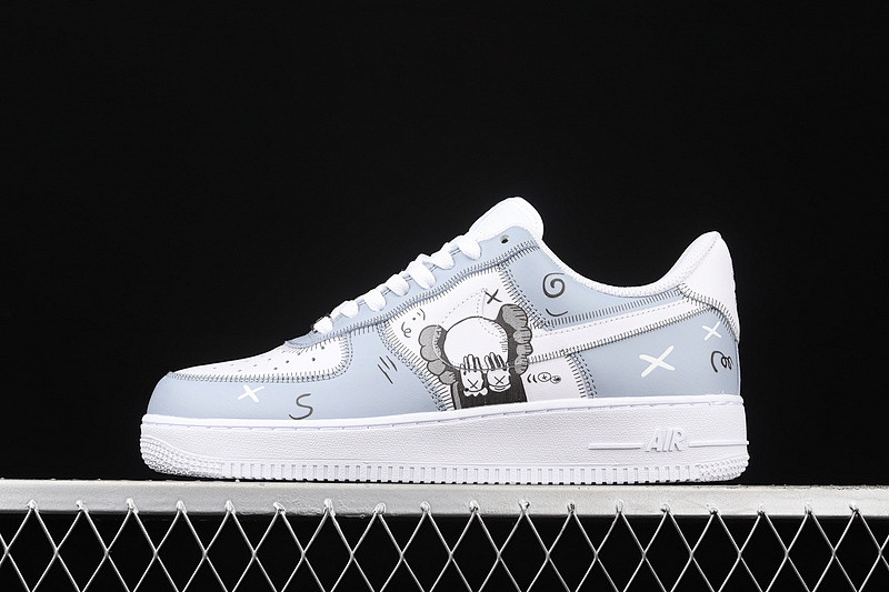 Nike Nike KAWS X AIR FORCE 1 LOW LIGHT BLUE/WHITE/BLACK · CW2288-111, photo 1