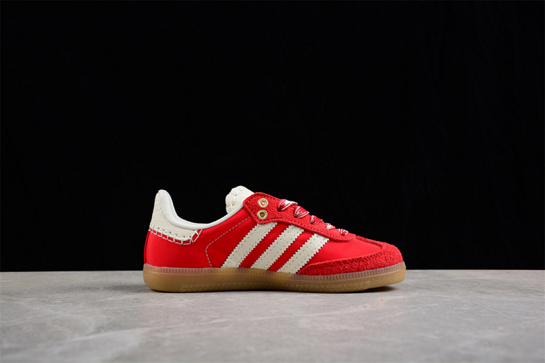 Adidas [GY6612]-[WALES BONNER X SAMBA COLLEGIATE ORANGE/ECRU TINT/COLLEGIATE ORANGE]-[SIZE:28-35] - Image 8