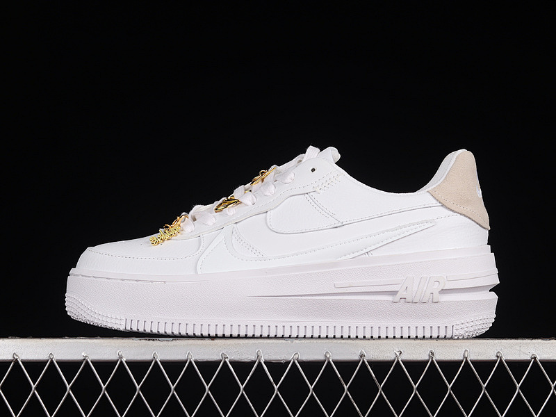 Nike Nike AIR FORCE 1 LOW PLT.AF.ORM WHITE/LIGHT KHAKI/GOLD · FB8473-100, photo 1