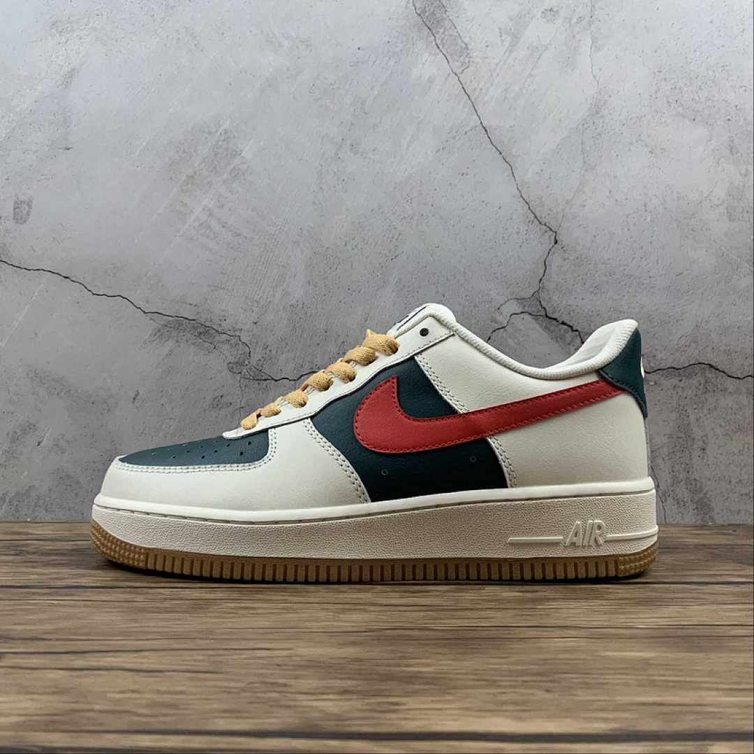 Nike [AQ3778-991]-[AIR FORCE 1 LOW ID CREAM GREEN RED/WHITE/DARK GREEN]-[UNISEX:36-45], photo 1