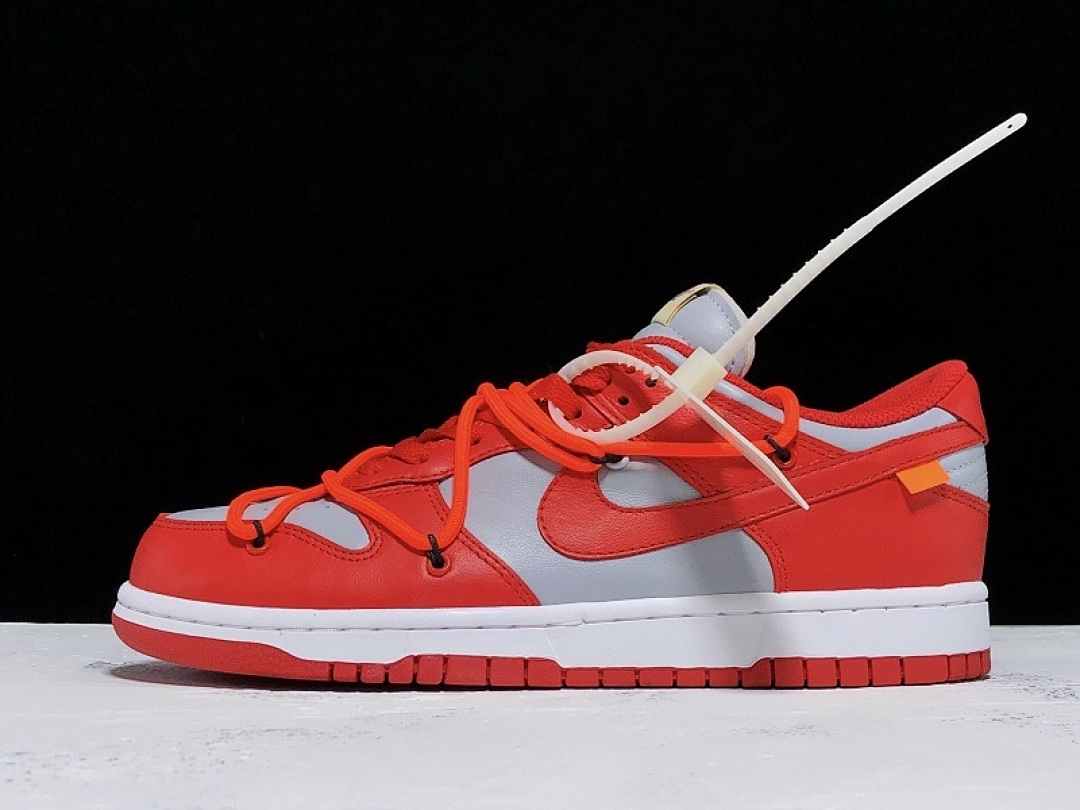 Off-White [CT0856-600]-[PLUS OFF-WHITE X DUNK LOW UNIVERSITY RED/WOLF GREY]-[UNISEX:36-46], photo 1