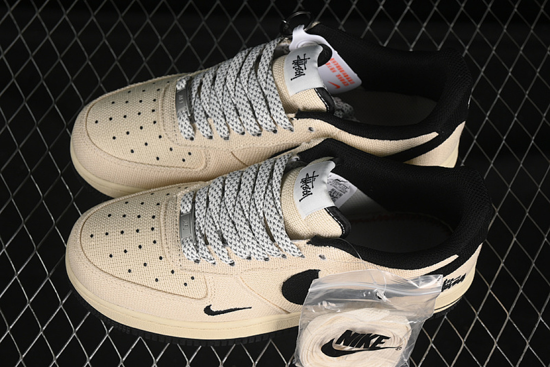 Nike [XX3168-153]-[AIR FORCE 1 07 LOW GREY/BEIGE/BLACK]-[WOMAN:36-39]-[MAN:40-45] - Image 11