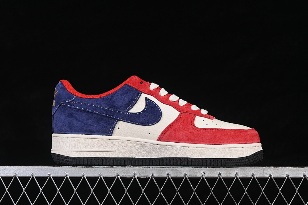 Nike [XD0028-019]-[AIR FORCE 1 07 LOW CASUAL SNEAKERS WHITE/RED/BLUE]-[WOMAN:36-39]-[MAN:40-45] - Image 16