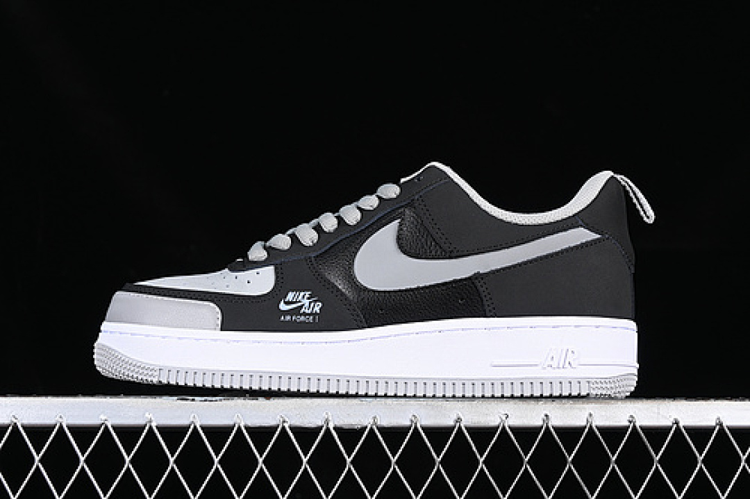 Nike [BQ6818-009]-[AIR FORCE 1 07 LOW PREMIUM SHADOW WHITE/BLACK/GREY]-[WOMAN:36-39]-[MAN:40-45], photo 1
