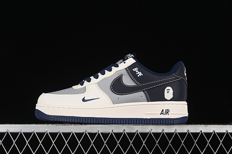 Nike Nike AIR FORCE 1 07 LOW BAPE WHITE/GREY/BLUE · BB6566-206, photo 1