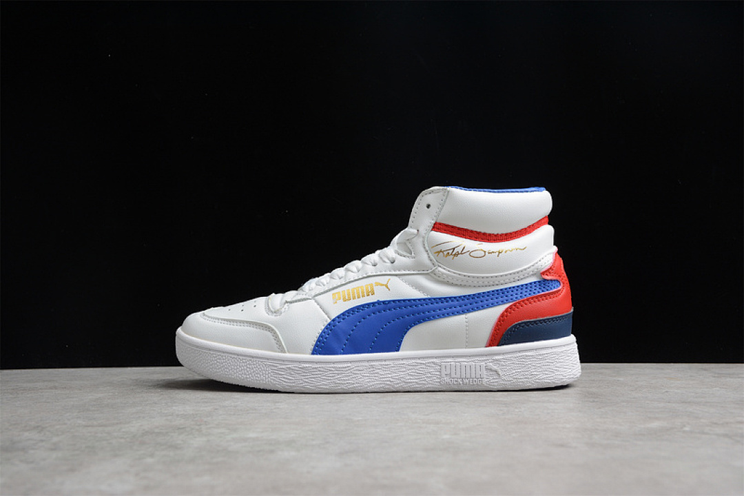 Puma [370847-02]-[PU*MA RALPH SAMPSON MID WHITE/PEACOAT/RED]-[WOMAN:36-39]-[MAN:40-44], photo 1