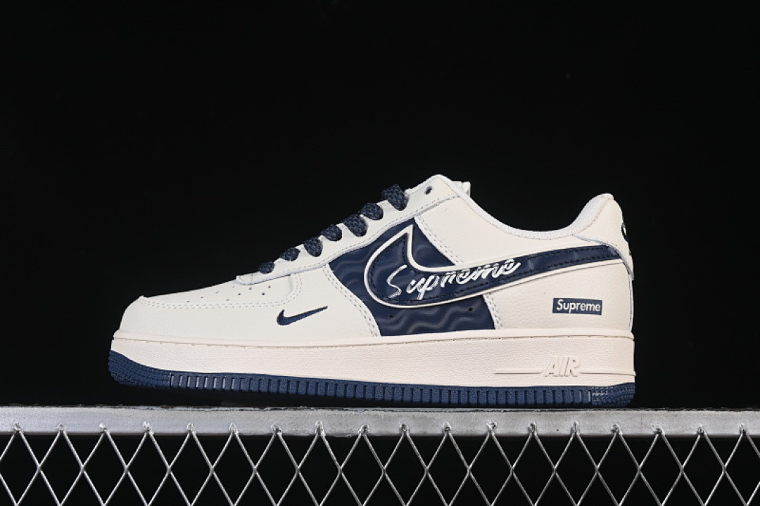 Nike [XY2025-001]-[AIR FORCE 1 07 LOW SUPREME BEIGE/BLUE]-[WOMAN:36-39]-[MAN:40-45] - Image 2