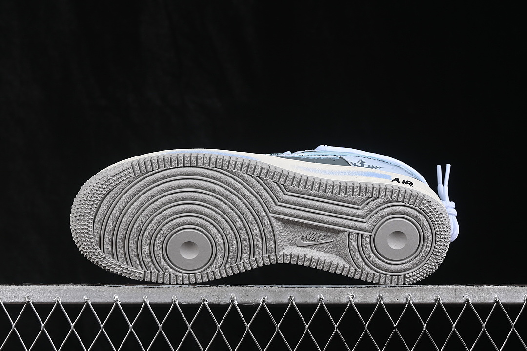 Nike [DO7417-199]-[AIR FORCE 1 07 LOW CASUAL SNEAKERS SKY BLUE/WHITE]-[WOMAN:36-39]-[MAN:40-45] - Image 14