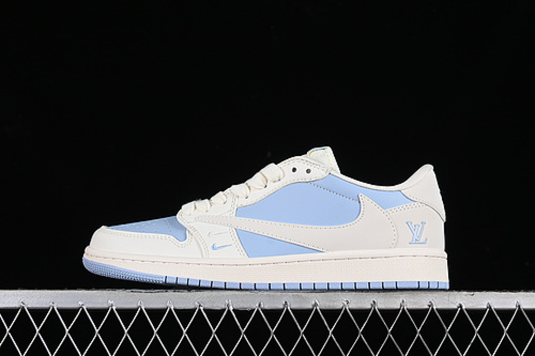 Jordan [BB6588-103]-[TRAVIS SCOTT X FRAGMENT DESIGN AIR JORDAN 1 LOW OG SP WHITE/BLUE]-[UNISEX:36-45], photo 1