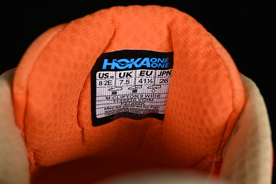 On Running [1132210 VOIM]-[HOKA CLIFTON 9 WIDE WHITE/BLUE/ORANGE]-[MAN:39-45] - Image 6