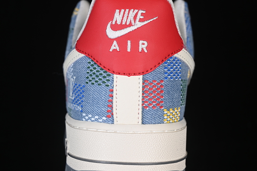 Nike [DN1688-813]-[AIR FORCE 1 07 LOW WHITE/BLUE/RED]-[WOMAN:36-39]-[MAN:40-45] - Image 7