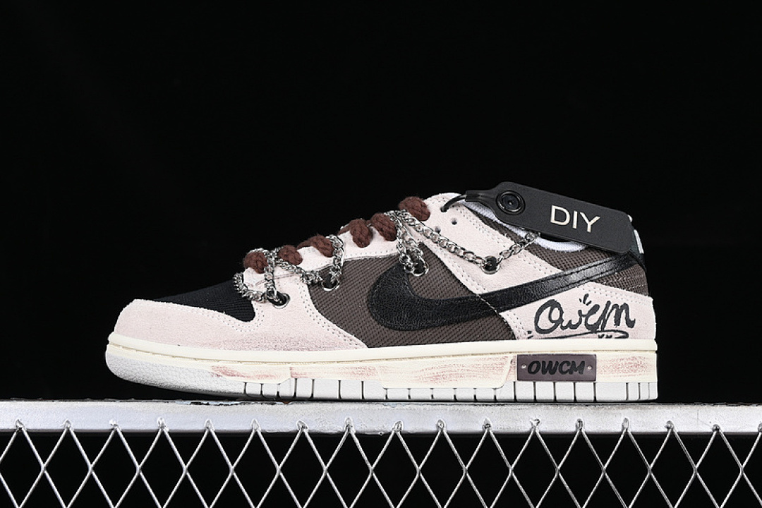 Unbranded [DO9776-001]-[DUNK LOW SMOKED COFFEE COLOR MATCHING WHITE/GREY/BROWN]-[WOMAN:36-39]-[MAN:40-46], photo 1