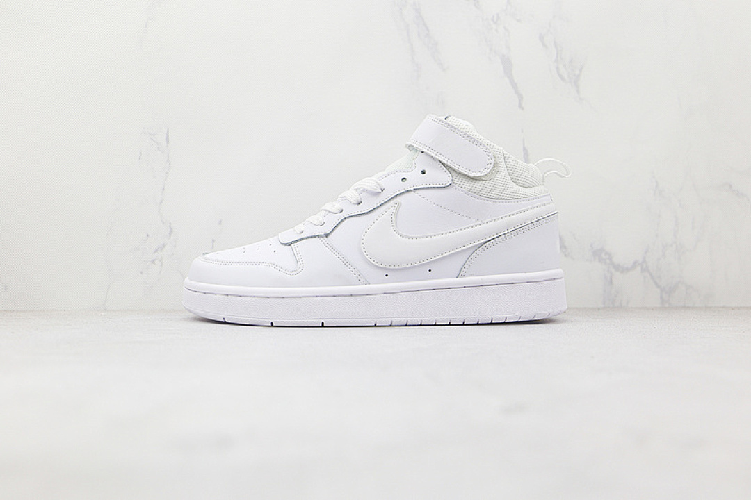 COURT BOROUGH MID 2 GS WHITE/WHITE/WHITE · CD7782-100, photo 1