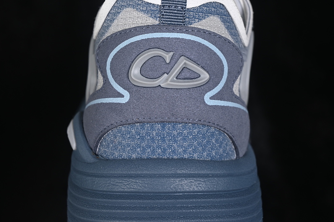 Dior [3SN342ABFH052]-[LOW-TOP CASUAL LIFESTYLE SHOES BLUE/GREY/WHITE]-[WOMAN:38-39]-[MAN:40-47] - Image 7