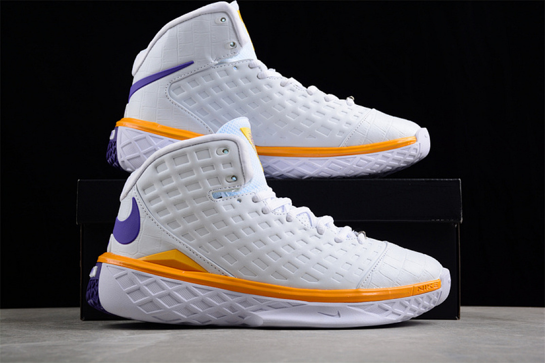 Nike [318695-151]-[ZOOM KOBE III 3 SL PROTRO MVP WHITE/GOLD/PURPLE]-[MAN:40-46] - Image 3