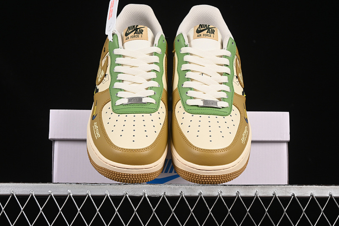 Nike [XL2321-666]-[AIR FORCE 1 07 LOW CHIVALRY BROWN/GREEN]-[WOMAN:36-39]-[MAN:40-45] - Image 13