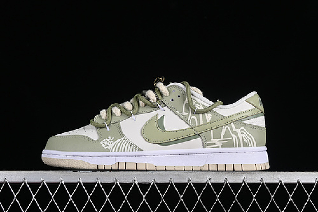 Unbranded [DV0831-003]-[DUNK LOW SB WHITE/GREEN]-[WOMAN:36-39]-[MAN:40-46], photo 1