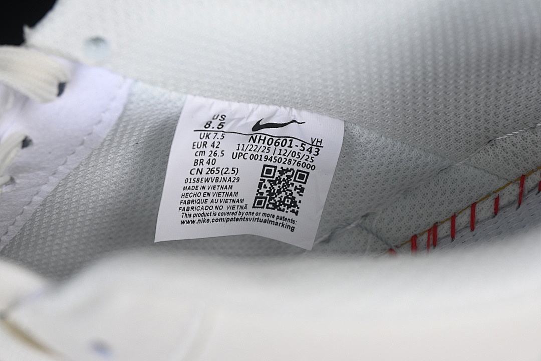 Nike [NH0601-543]-[AIR FORCE 1 07 LOW CASUAL SNEAKERS WHITE/GREY/WHITE]-[WOMAN:36-39]-[MAN:40-45] - Image 6