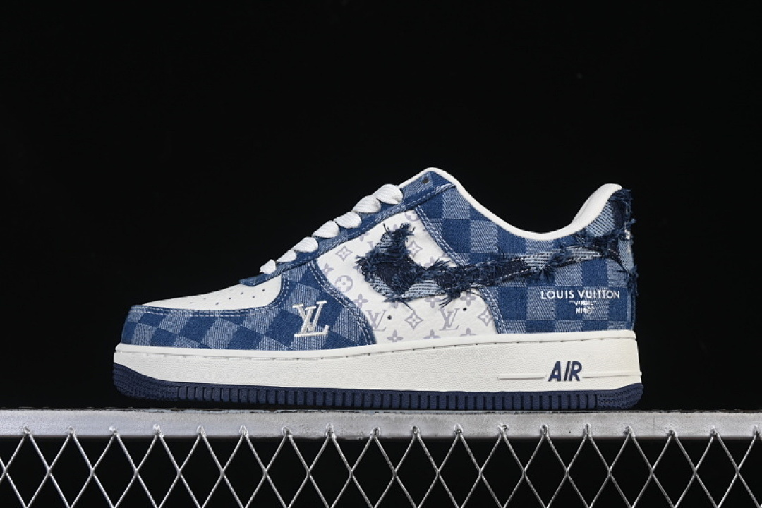Nike [YF9511-816]-[AIR FORCE 1 07 LOW NAVY BLUE/WHITE]-[WOMAN:36-39]-[MAN:40-45] - Image 2