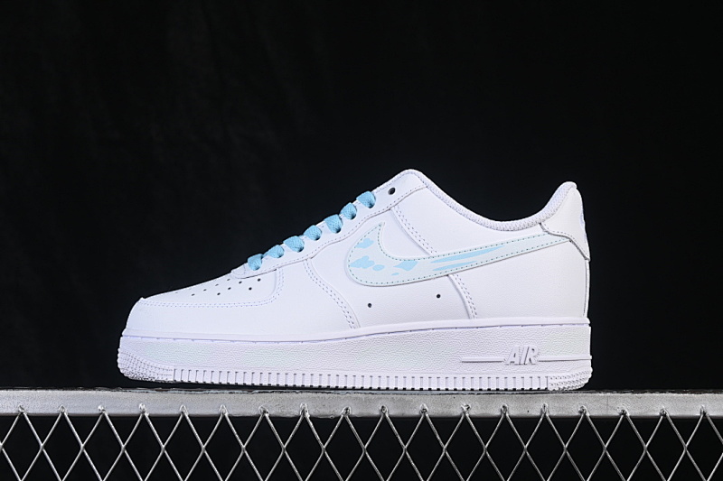 Nike Nike AIR FORCE 1 07 LOW CASUAL SNEAKERS WHITE/BLUE/WHITE · ZH0316-158, photo 1