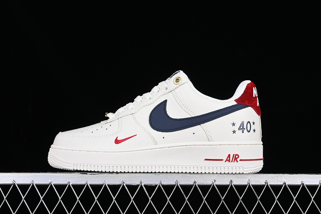 Nike [BS9055-740]-[AIR FORCE 1 07 LOW WHITE/RED/BLUE]-[WOMAN:36-39]-[MAN:40-45], photo 1