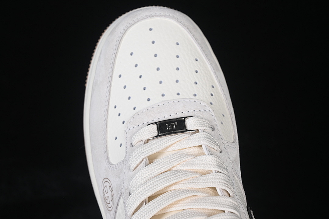 Nike [MM3399-809]-[AIR FORCE 1 07 LOW CASUAL SNEAKERS WHITE/GREY/BROWN]-[WOMAN:36-39]-[MAN:40-45] - Image 10