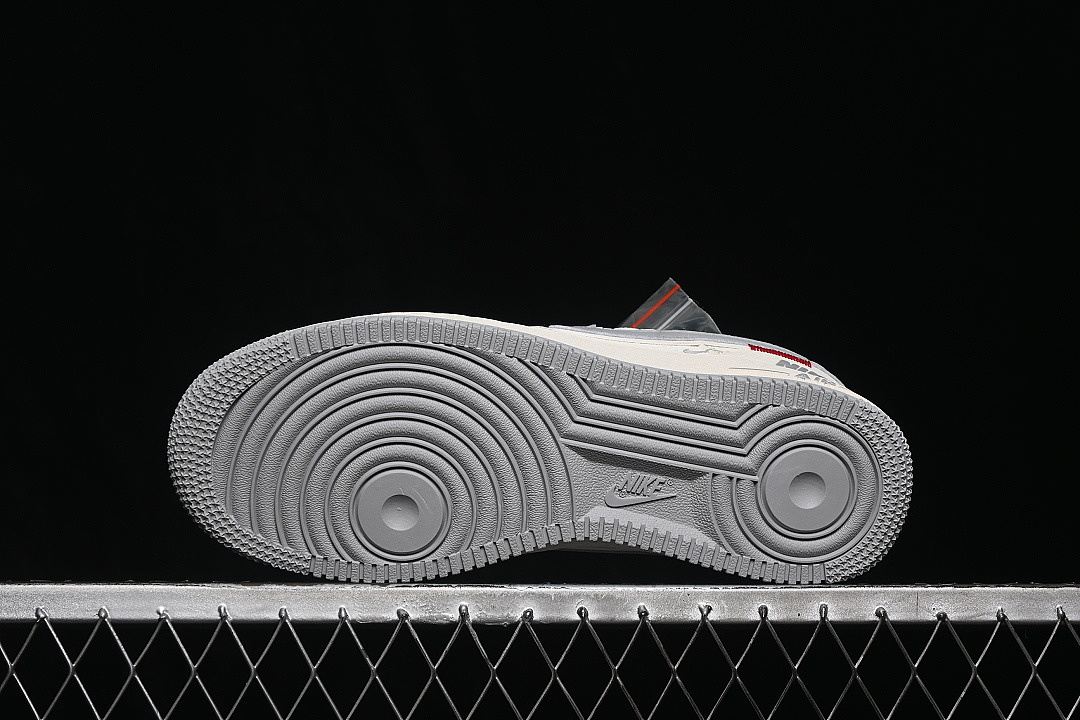 Nike [DN9688-102]-[AIR FORCE 1 07 LOW CASUAL SNEAKERS WHITE/GREY/WHITE]-[WOMAN:36-39]-[MAN:40-45] - Image 14