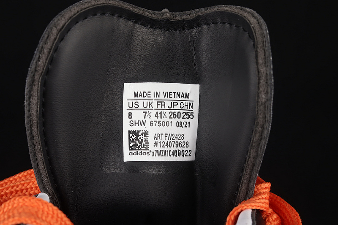 Adidas [FW2428]-[SAMBA VEGAN SHOES CORE BLACK/ORANGE/CLOUD WHITE]-[MAN:39-45] - Image 6