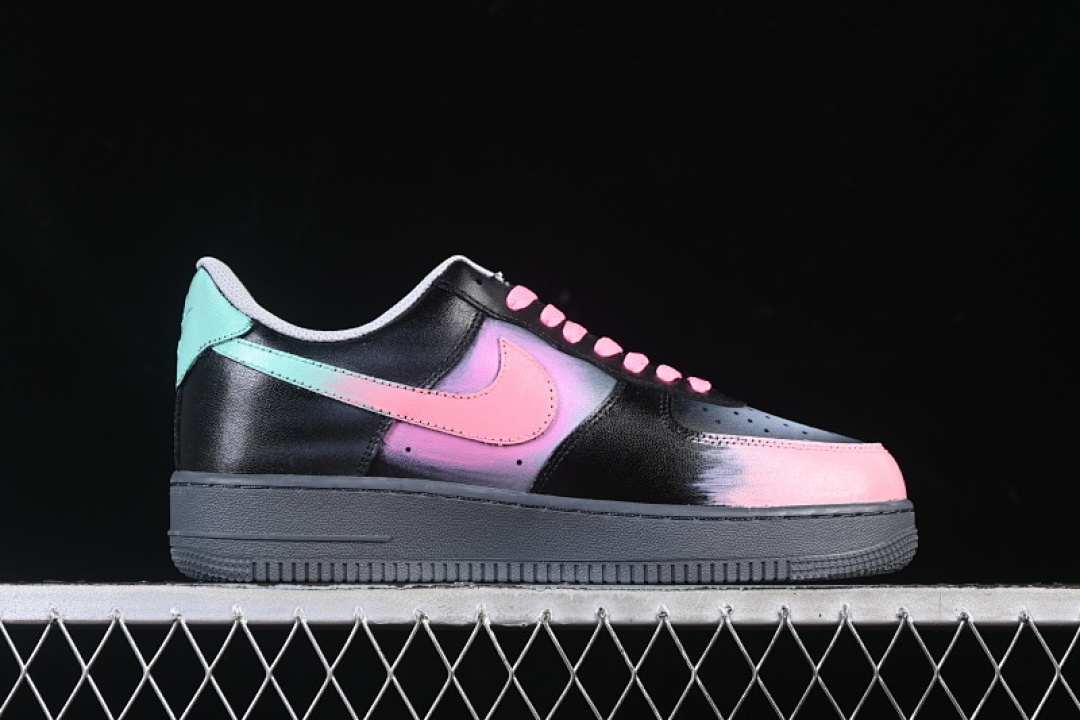 Nike [YD2425-011]-[AIR FORCE 1 07 LOW ELECTRIC SPIDER SHADOW PINK/BLACK]-[WOMAN:36-39]-[MAN:40-45] - Image 15