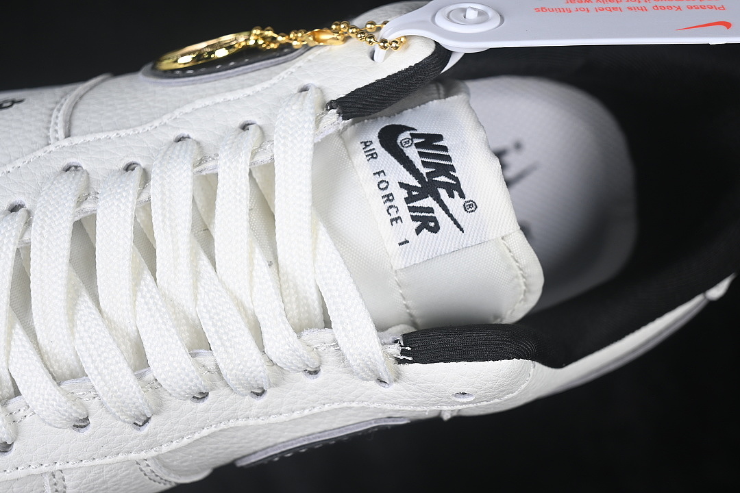 Nike [WY0655-117]-[AIR JORDAN 1 LOW AJ1 RETRO CULTURE BASKETBALL SHOES WHITE/BLACK]-[WOMAN:36-39]-[M - Image 8