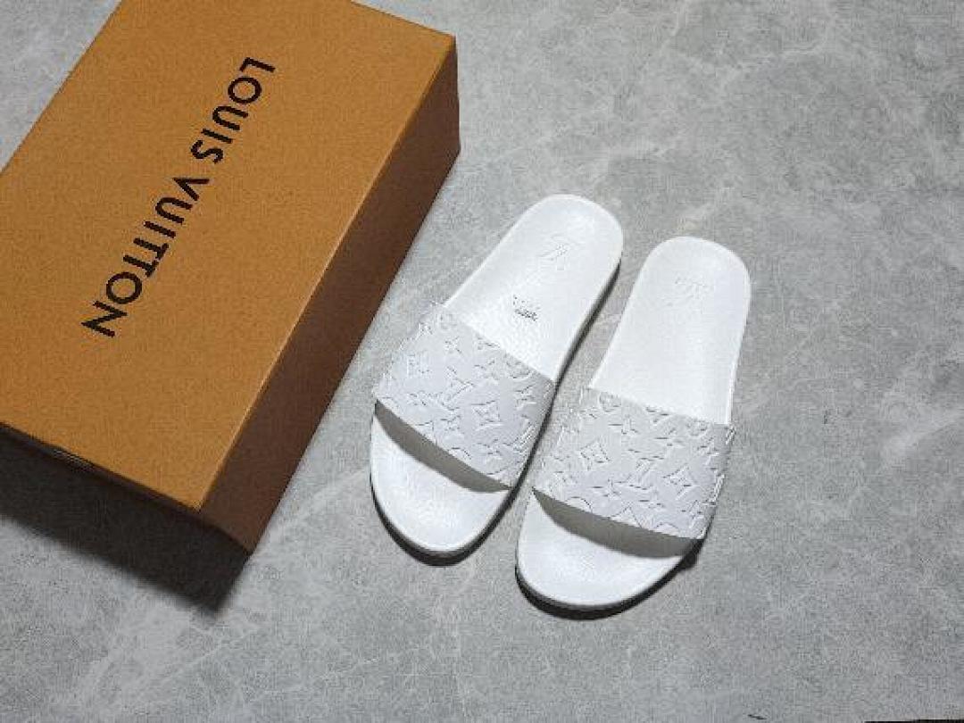 Louis Vuitton [L*V WATERFRONT SLIPPERS WHITE/WHITE/WHITE]-[WOMAN:35-39]-[MAN:40-45] - Image 8