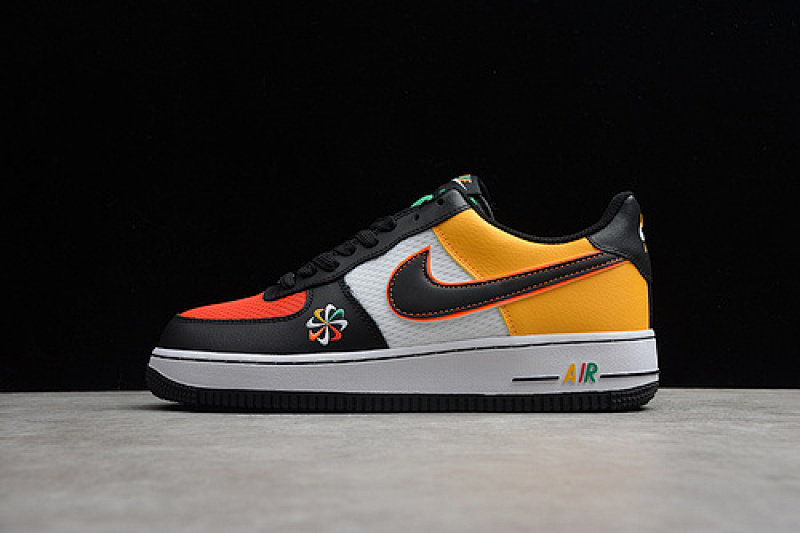 Nike Nike AIR FORCE 1 LOW 07 LV8 SUNBURST BLACK/MULTI-COLOR · CK9282-100, photo 1