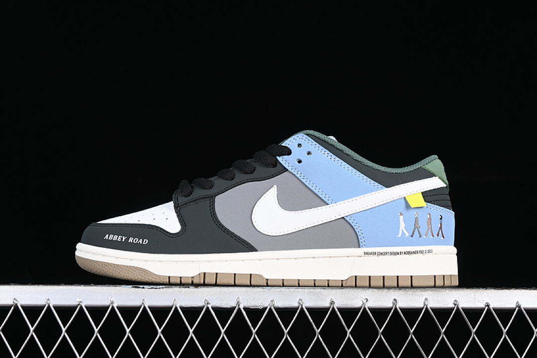 Nike SB DUNK LOW BLACK/GREY/BLUE · PU6652-123, photo 1