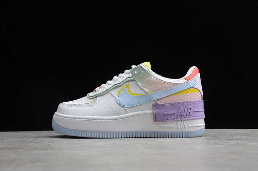 Nike Nike AIR FORCE 1 SHADOW WHITE/HYDROGEN BLUE-PURPLE · CW2630-141, photo 1