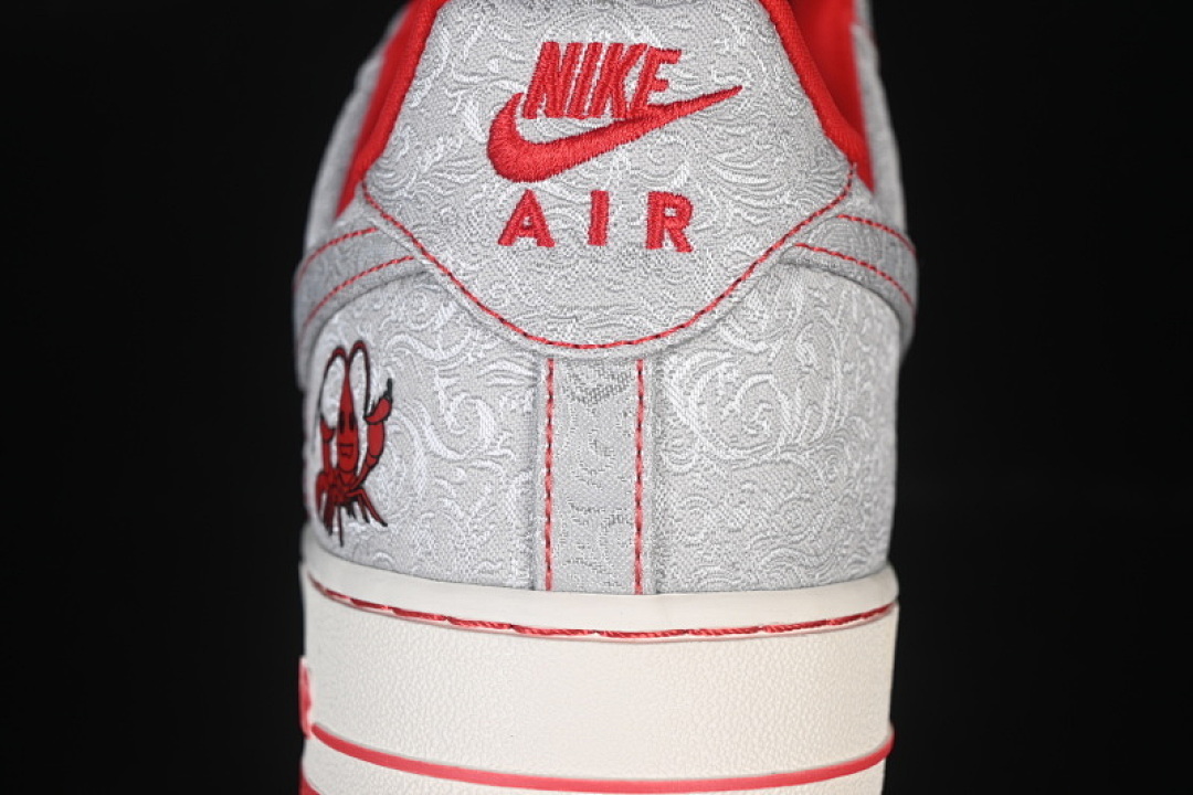 Nike [ZD1988-004]-[AIR FORCE 1 07 LOW WHITE/GREY/RED]-[WOMAN:36-39]-[MAN:40-45] - Image 7