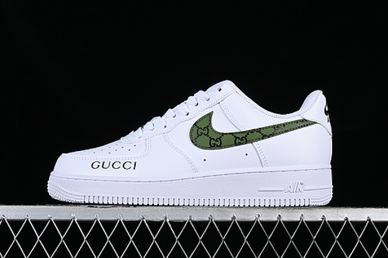 Nike Nike AIR FORCE 1 07 LOW WHITE/GREEN/BLACK · CW2288-111, photo 1