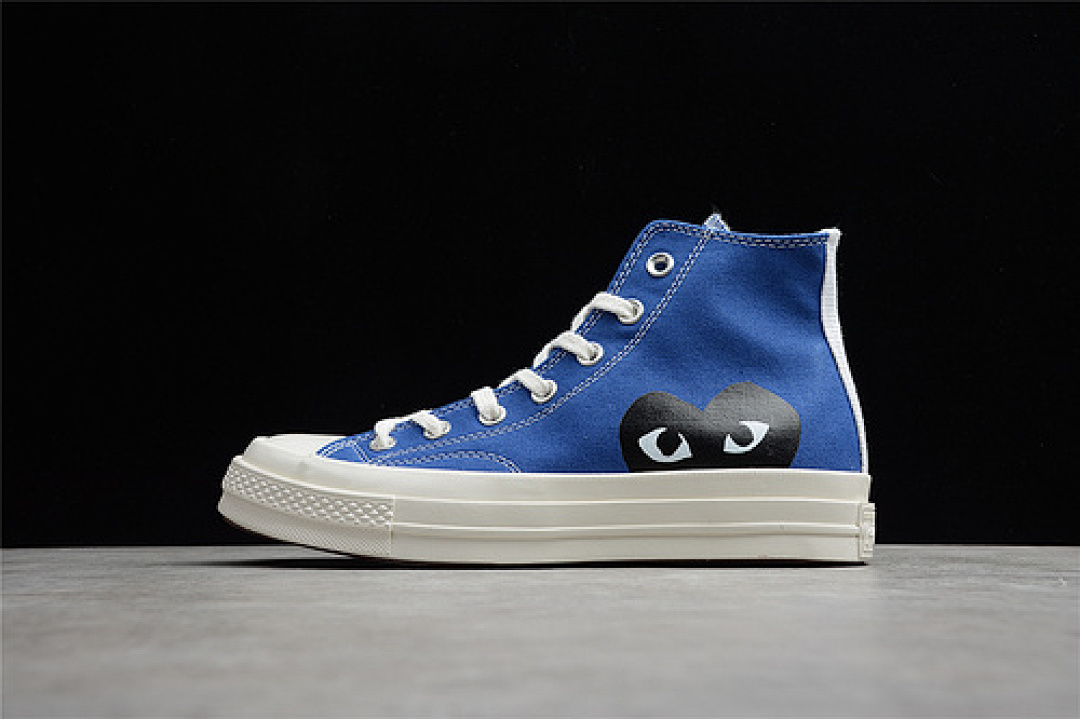 Converse Converse COMME DES GARÇONS PLAY X CHUCK TAYLOR ALL-STAR 70S HIGH BLUE QUARTZ/EGRET/BLACK · 171846C, photo 1