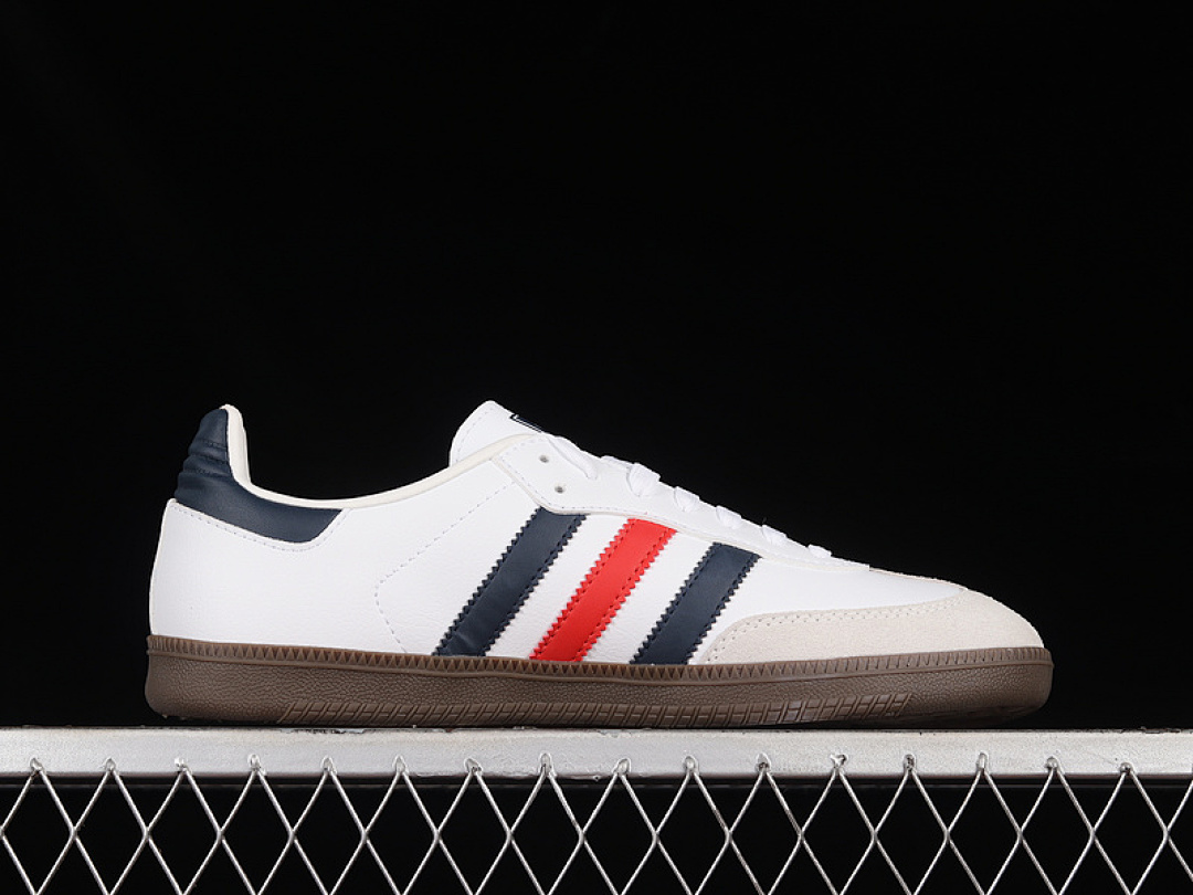Adidas [F75247]-[SAMBA VEGAN OG SHOES CLOUD WHITE/CORE BLACK/RED]-[WOMAN:36-39]-[MAN:40-45] - Image 15
