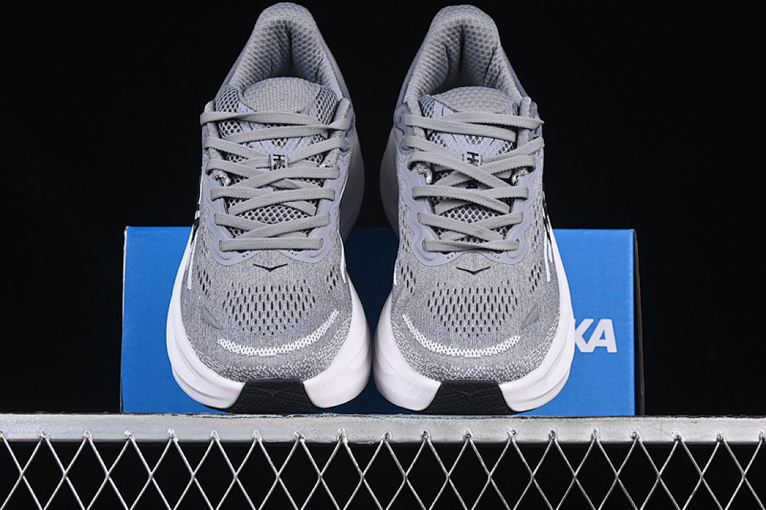 On Running [1162011 WNCL]-[HOKA ONE BONDI 9 WHITE/BLACK/GREY]-[WOMAN:36-39]-[MAN:40-45] - Image 13