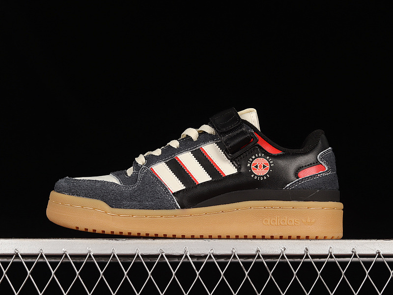 MIDWEST KIDS X FORUM 84 LOW SHOES CORE BLACK/CLEAR WHITE-RED · GW0035, photo 1