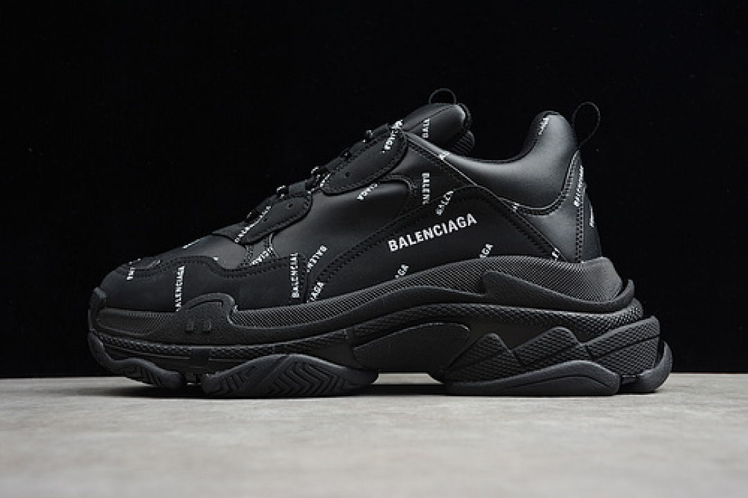 Unbranded [ECBA700336A]-[TRIPLE S SNEAKER DADSHOE BLACK/BLACK/WHITE]-[WOMAN:35-39]-[MAN:40-45], photo 1