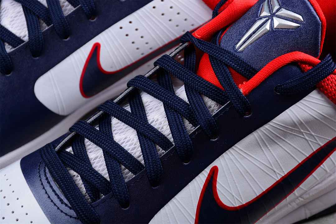 Nike [386430-103]-[ZOOM KOBE V PROTRO WHITE/OBSIDIAN/SPORT RED]-[MAN:39-46] - Image 8