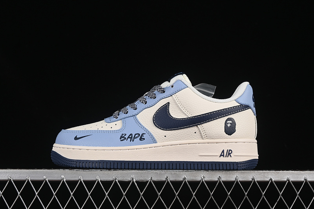Nike Nike AIR FORCE 1 07 LOW BAPE WHITE/BLUE/BLACK · XS1958-554, photo 1