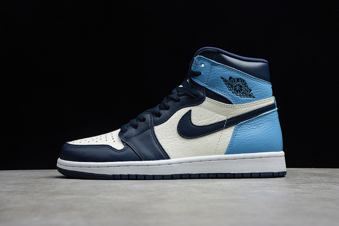 Jordan AIR Jordan 1 RETRO HIGH OG SAIL/OBSIDIAN/UNIVERSITY BLUE · 555088-140, photo 1