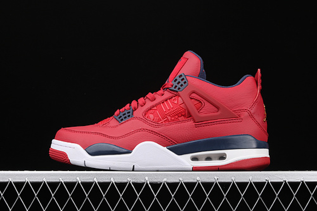 Jordan [CI1184-617]-[AIR JORDAN 4 RETRO FIBA GYM RED/OBSIDIAN-WHITE-METALLIC (GOLD]), photo 1