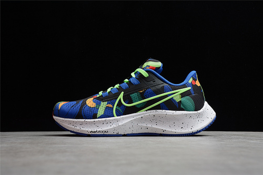 Nike [DD1827-001]-[KELLY ANNA LONDON X AIR ZOOM PEGASUS 38 RUN PAST THE FUTURE BLACK/RACER (BLUE]), photo 1